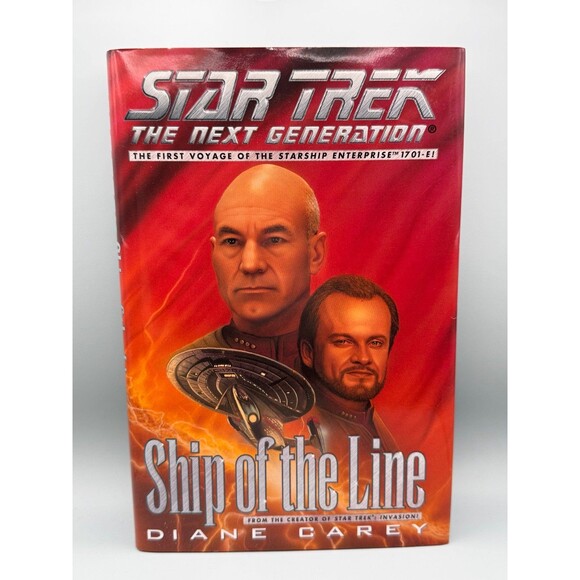Ship Of The Line Star Trek The Next Generation Hardcover Book Diane Carey (Bx X) - Picture 1 of 4